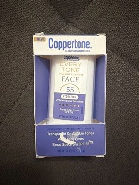 Coppertone Every Tone Sunscreen Face Stick SPF 55 Travel 0.49 fl oz exp: 01/2027